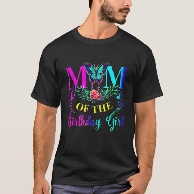 T-shirt 1er Anniversaire Pour Maman Correspondant Famille  (Devant)