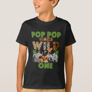 T-shirt 1er anniversaire Zoo Safari Jungle Pop Pop de la f
