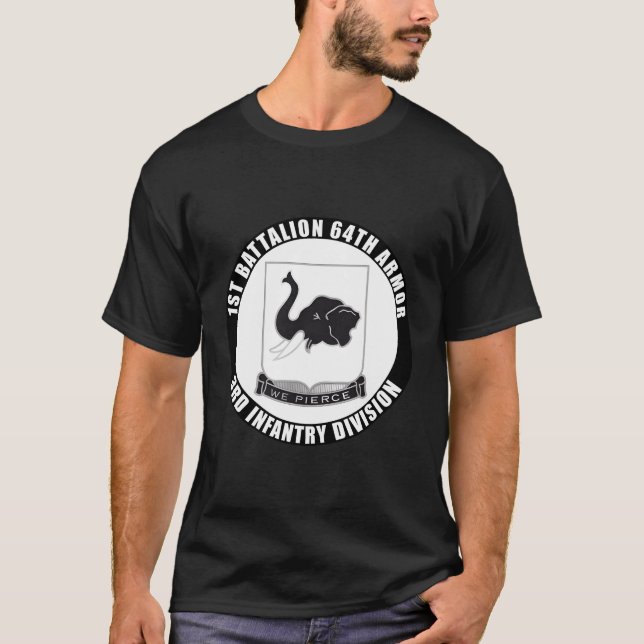T-shirt 1Er Bataillon 64Ème Armure 3E Division D'Infanteri (Devant)