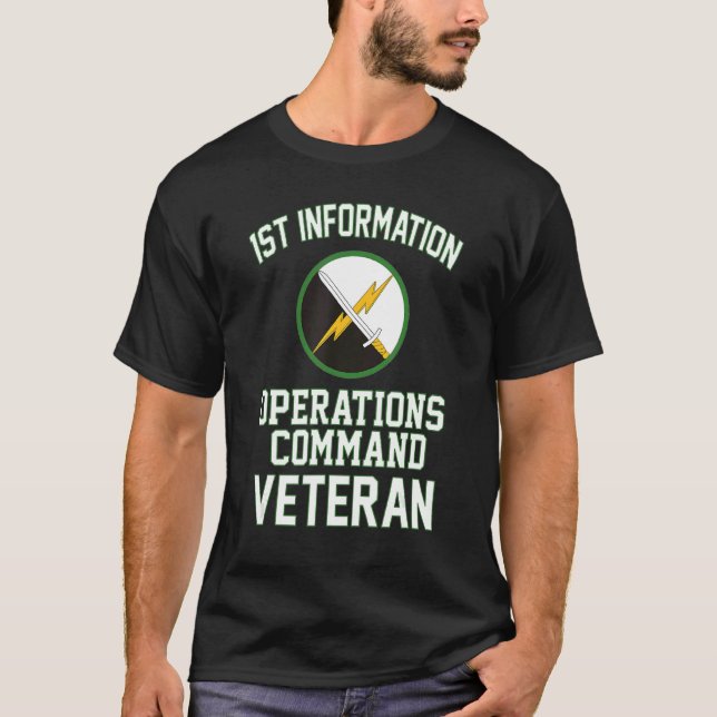 T-shirt 1er Commandement des opérations d'information Anci (Devant)