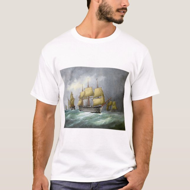 T-shirt 1er cuirassés à vapeur 1884 (Devant)
