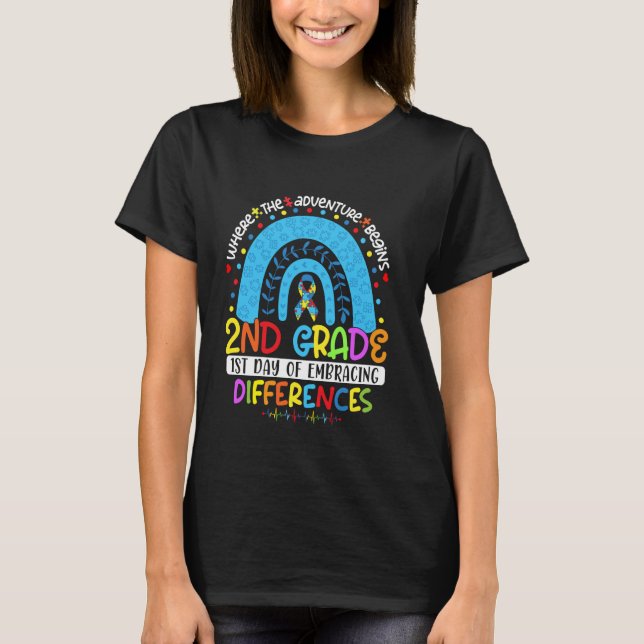 T-shirt 1er jour d'acceptation des différences 2e année Au (Devant)