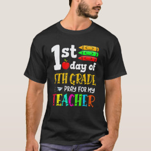 T-shirt 1er jour de 5e rentrée scolaire enseignant élève