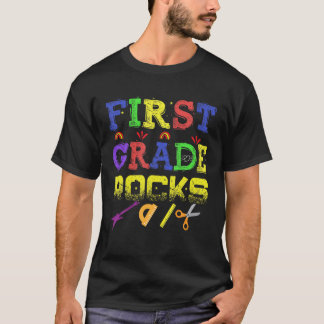 T-shirt 1Er Jour De L'École 2022 1E Année Rocks Retour À S