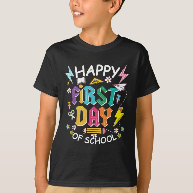 T-shirt 1er jour heureux de l'école (Devant)