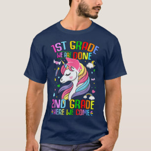 T-shirt 1ère année 2e année Unicorne Dernier jour de