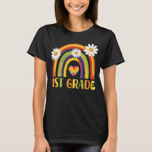 T-shirt 1ère année Arc-en-ciel Retour à l'école enseignant