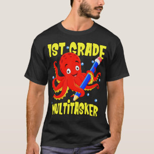 T-shirt 1ère année Cute Octopus 1ère classe Enfants