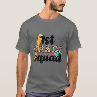 T-shirt 1Ere Année Escadron Leopard Retour À L'École Premi