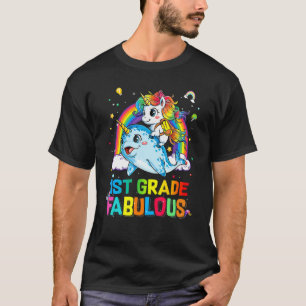 T-shirt 1ère année Fabrique Unicorn équitation Narwhal Ret