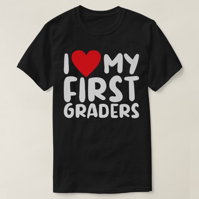 T-shirt 1ère année J'aime mon école d'enseignement de prem (Design devant)