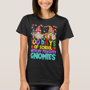 T-shirt 1Ere Année Professeur Gnome Pour Femmes 100 Jours 