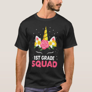 T-shirt 1ère Année Retour À L'École Magique Unicorne Fille