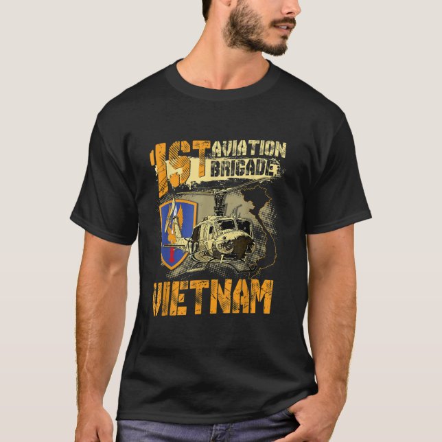 T-shirt 1ère brigade aérienne Vietnam Vétérinaire Porte pi (Devant)