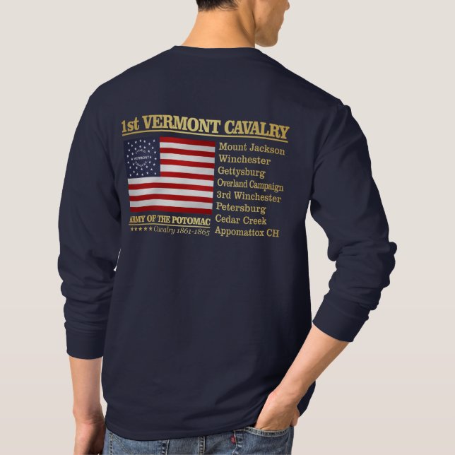 T-shirt 1ère cavalerie du Vermont (BH) (Dos)