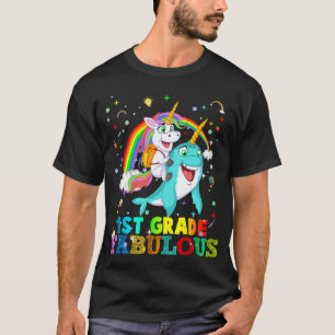 T-shirt 1ère classe fabuleuse licorne équitation narwhal