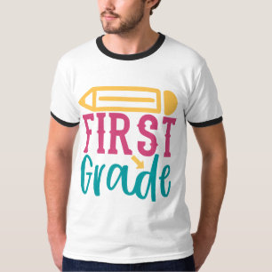 T-shirt 1ère classe meilleur style blanc Homme's Basic Rin