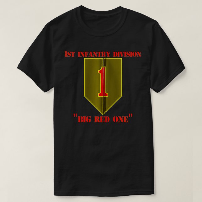 T-shirt 1ère division d'infanterie Big Red One U (Design devant)