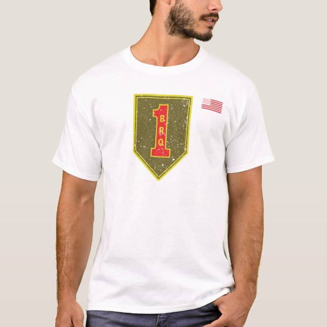 T-shirt 1ère division d'infanterie Patch Big Red One déten (Devant)