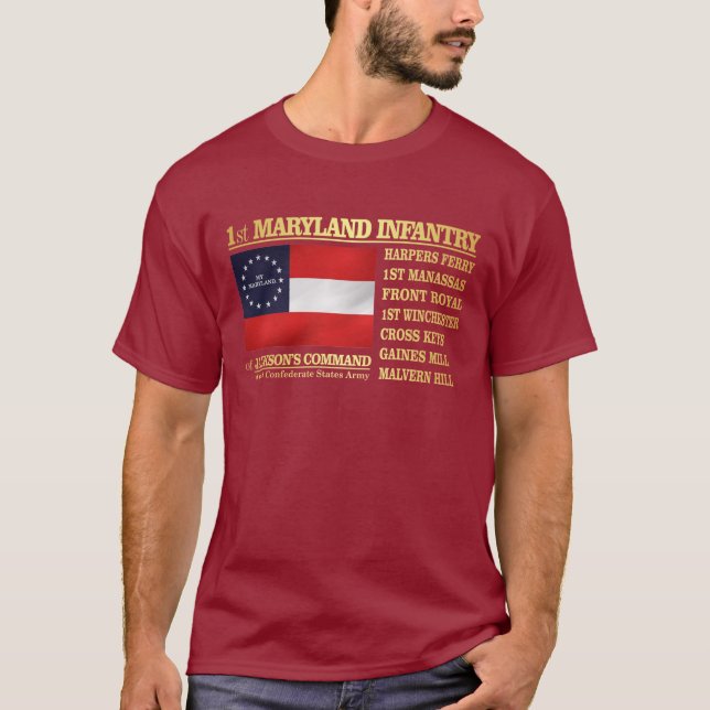 T-shirt 1ère infanterie du Maryland (BA2) (Devant)