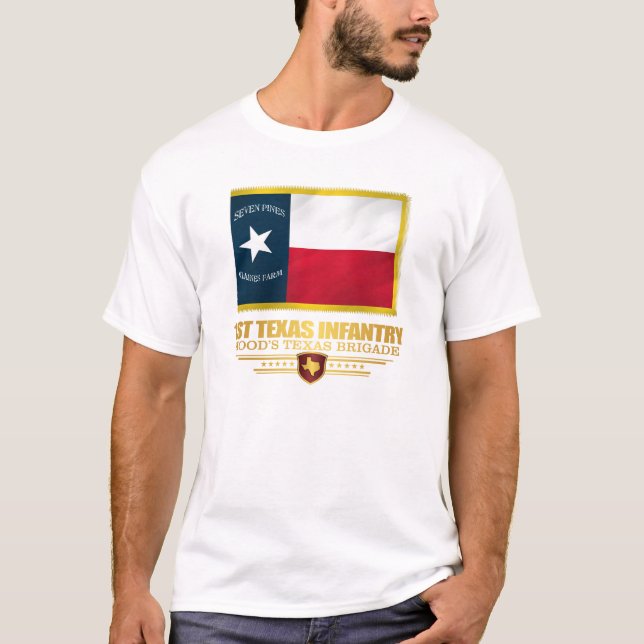 T-shirt 1ère infanterie du Texas (v10) (Devant)