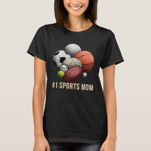 T-shirt 1Maman de sport Baseball Basket-ball Football Spor
