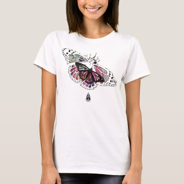 T-shirt 1PEACE "papillon de papillon " (Devant)