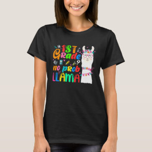 T-shirt 1re année Pas de problème Lama Enseignant Élève Pr