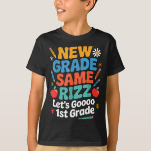 T-shirt 1re année retour à l'école nouvelle année même riz