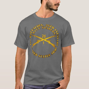 T-shirt 1re Bn 26e Régiment d'infanterie Blue Spaders w In