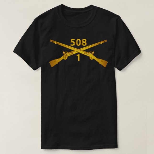 T-shirt 1re Bn 508e Division du régiment d'infanterie wo T (Design devant)