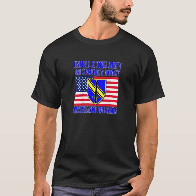 T-shirt 1re brigade d'assistance de la force de sécurité (Devant)
