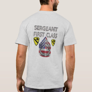 T-shirt 1re division de cavalerie Sergent de première clas