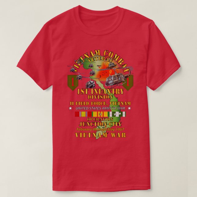 T-shirt 1re Division d'infanterie II Opération Junction Ci (Design devant)