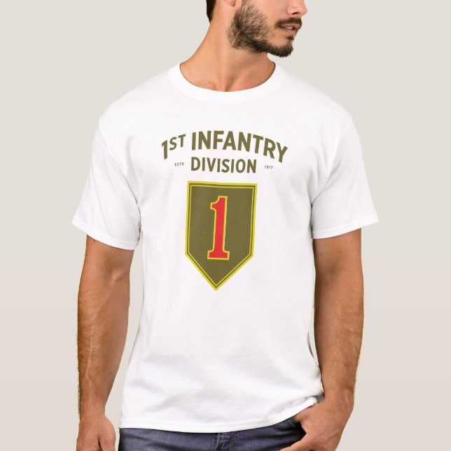 T-shirt 1re division d'infanterie Insigne (Devant)
