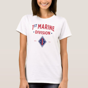 T-shirt 1re Division maritime - Femmes militaires américai