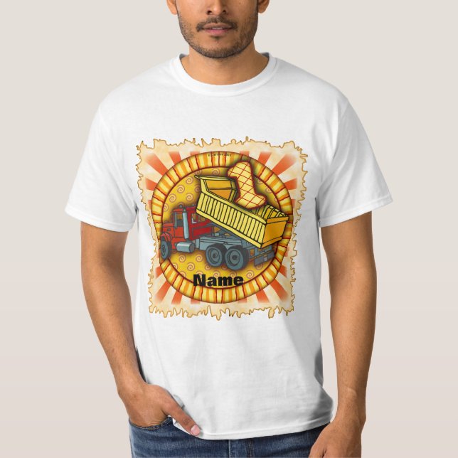 T-shirt 1st Birthday Dump Truck (Devant)
