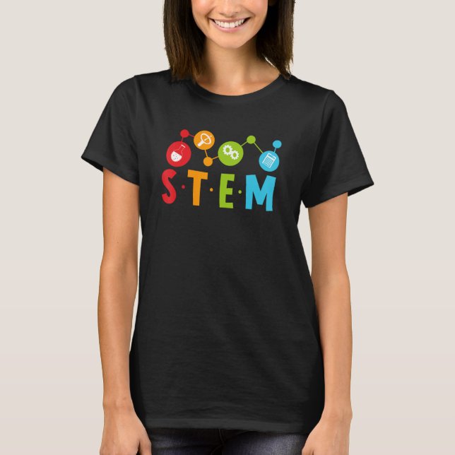 T-shirt 1st Day of School STEM Teacher Boys Girls Kids Sci (Devant)