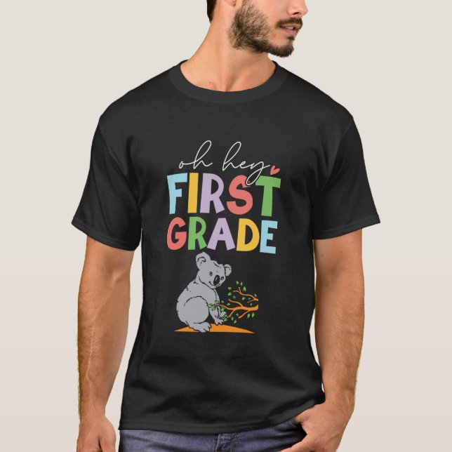 T-shirt 1st Grade Outfit Boys Koala - First Day of First G (Devant)