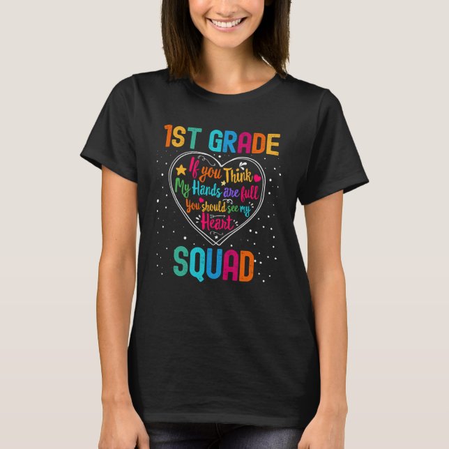 T-shirt 1st Grade Squad Appreciation Week Back to School H (Devant)