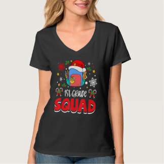 T-shirt 1st Grade Squad Group Matching Christmas Pajama Pa