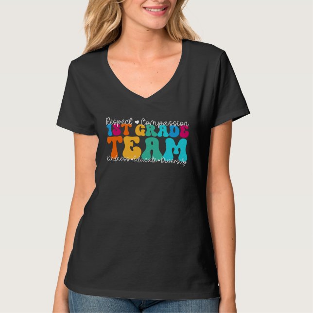 T-shirt 1st Grade Team Appreciation Week Back to School (Devant)