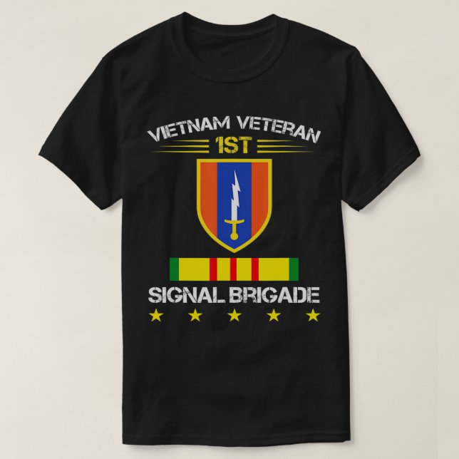 T-shirt 1st Signal Brigade Vietnam Veteran Png  (Design devant)