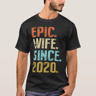 T-shirt 1st Wedding Anniversary For Her Best Epic Wife Sin