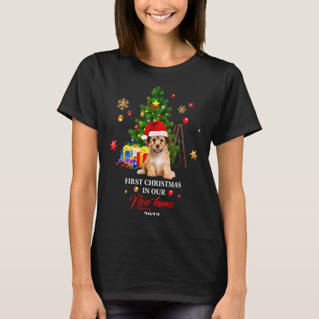 T-shirt 1st Xmas In Our New Home Xmas Norfolk Terrier T Sh (Devant)