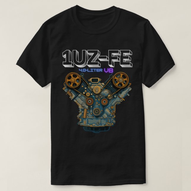 T-Shirt 1UZ-FE 4.0 LITRES V8 (Design devant)