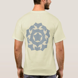 T-shirt 2種類の凹五角形の5回回転対称テセレーション(Ver.Theta=110)