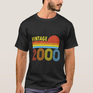 T-shirt 2000 Cadeau Vintage 2000 Coucher De Soleil Pour Ho