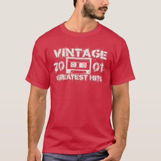 T-shirt 2001 Les plus grands succès blanc Vintage