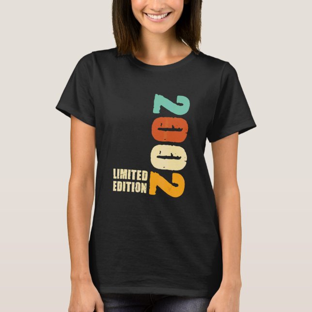 T-shirt 2002 2002 Naissance 2002 (Devant)